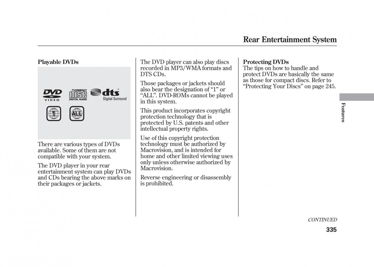 Acura MDX II 2 owners manual / page 342