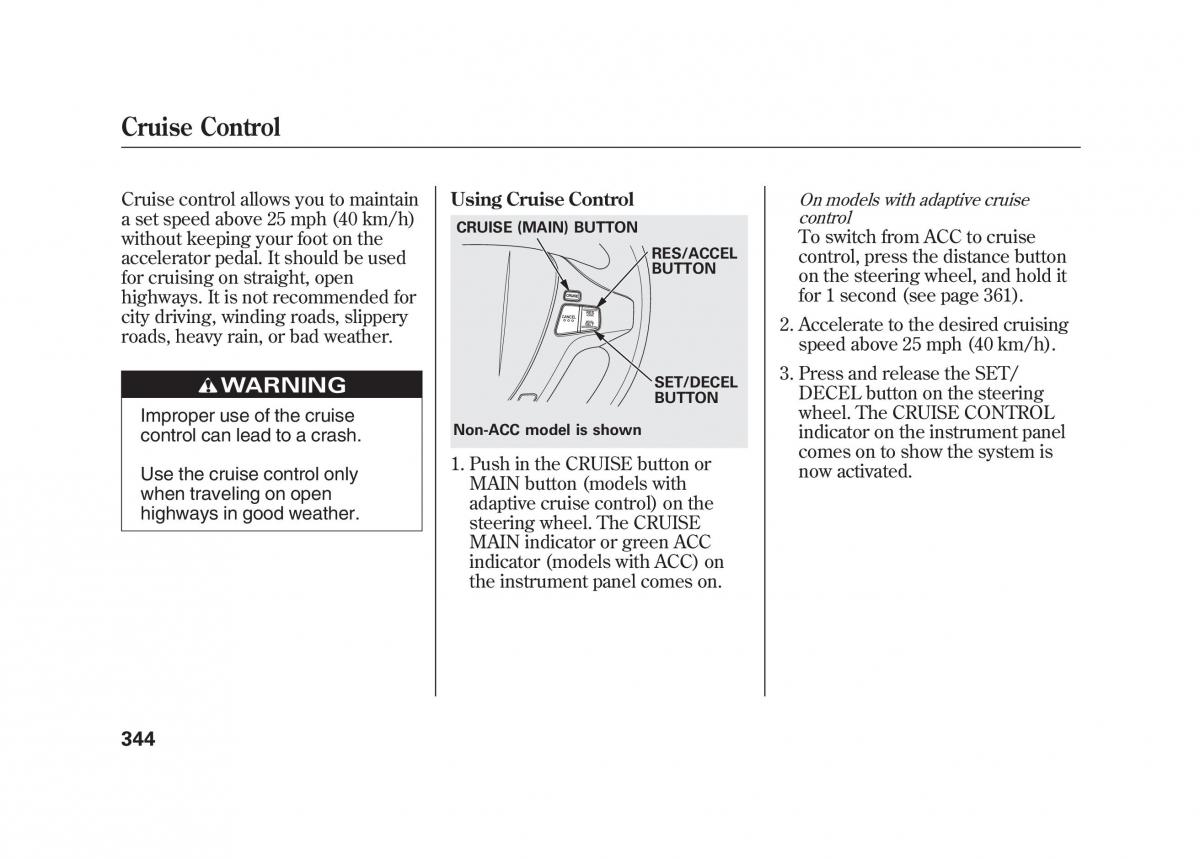 Acura MDX II 2 owners manual / page 351