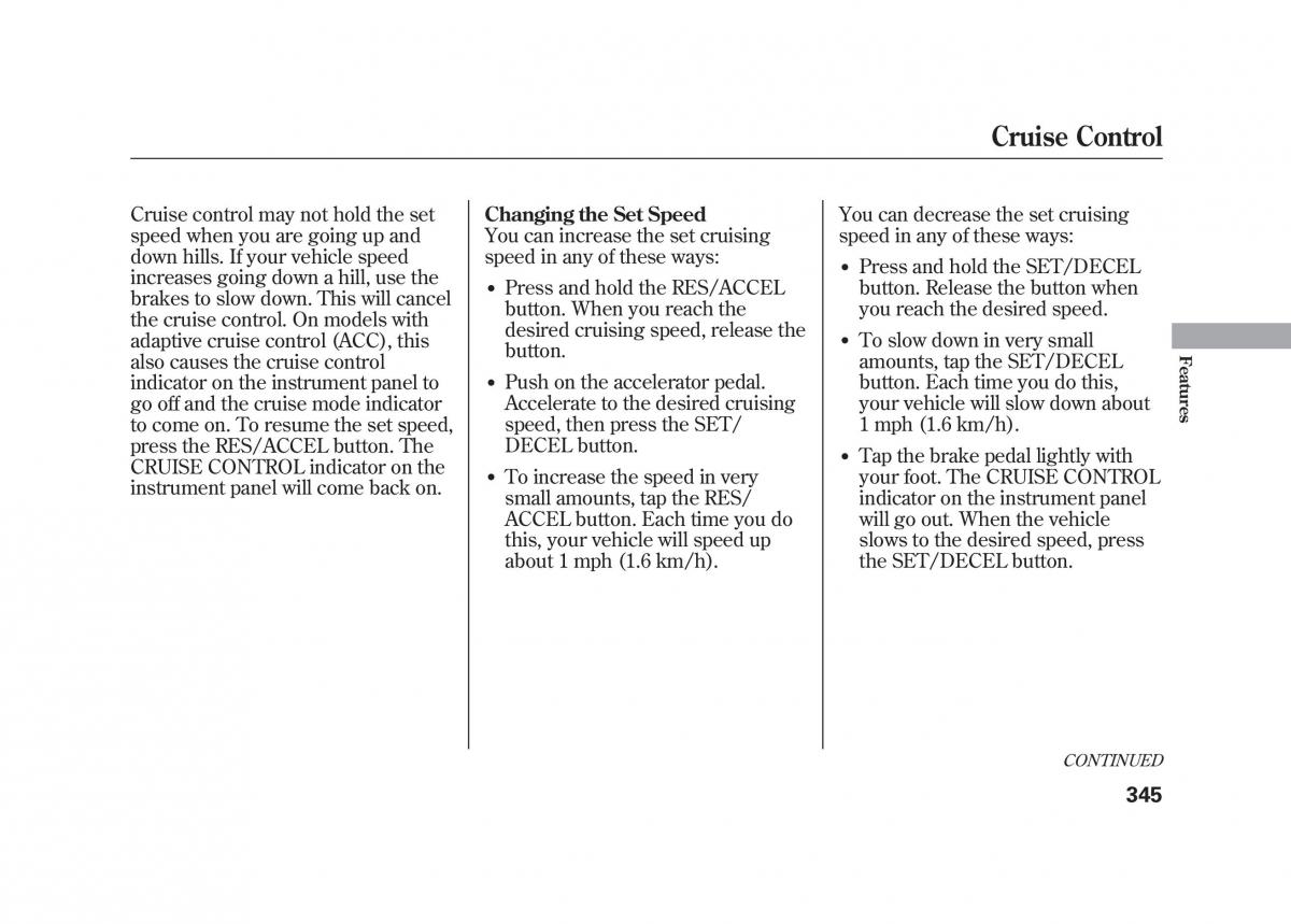 Acura MDX II 2 owners manual / page 352