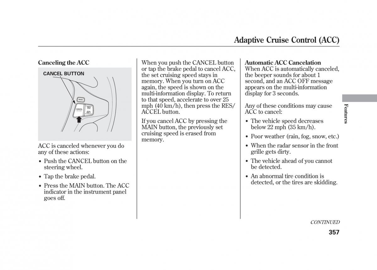 Acura MDX II 2 owners manual / page 364