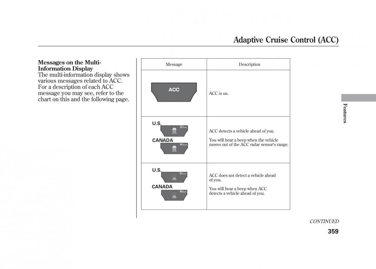 Acura MDX II 2 owners manual / page 366