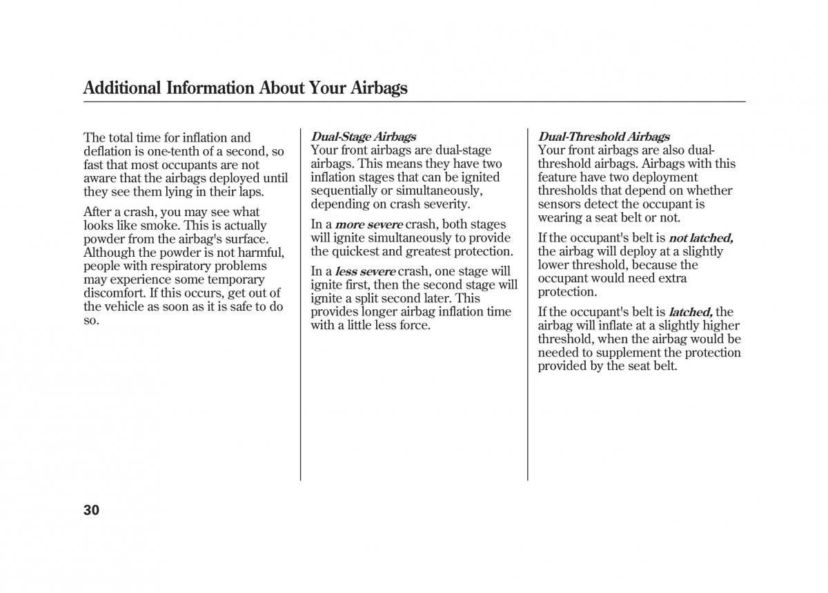 Acura MDX II 2 owners manual / page 37