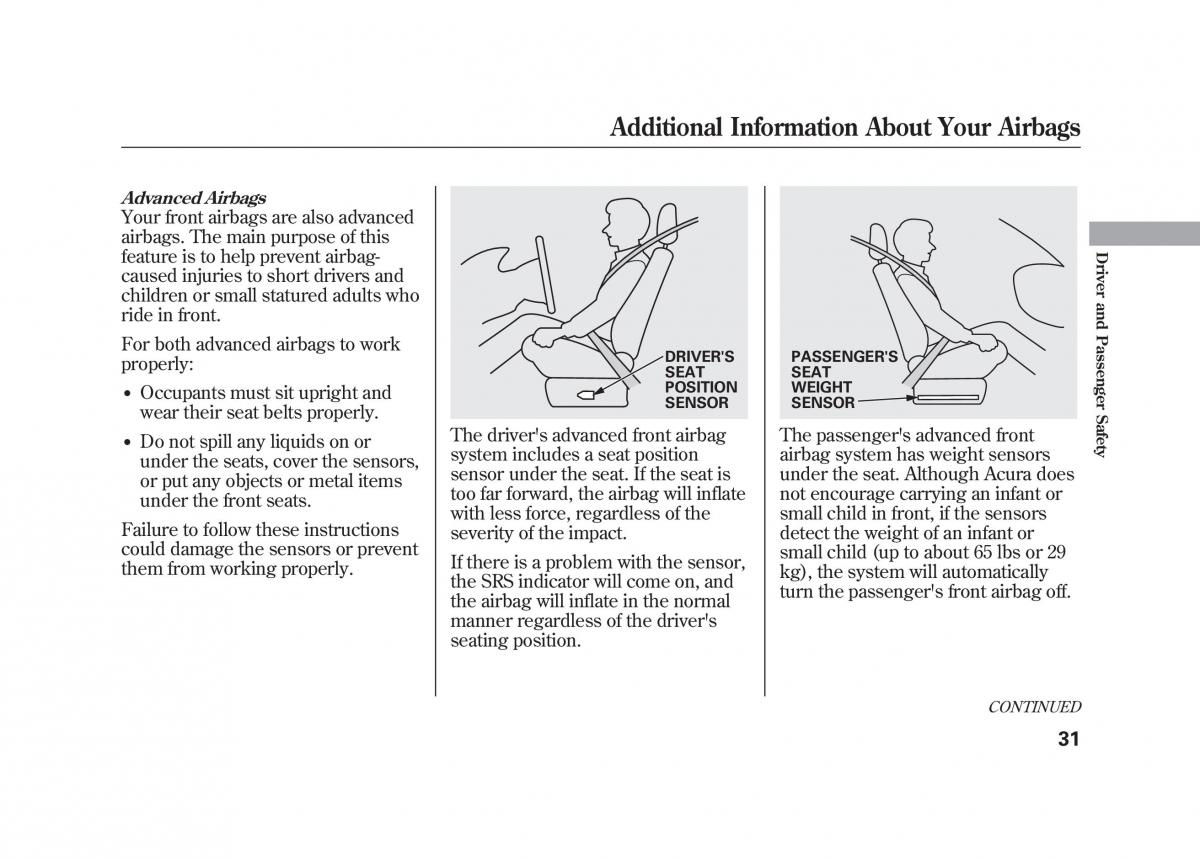 Acura MDX II 2 owners manual / page 38