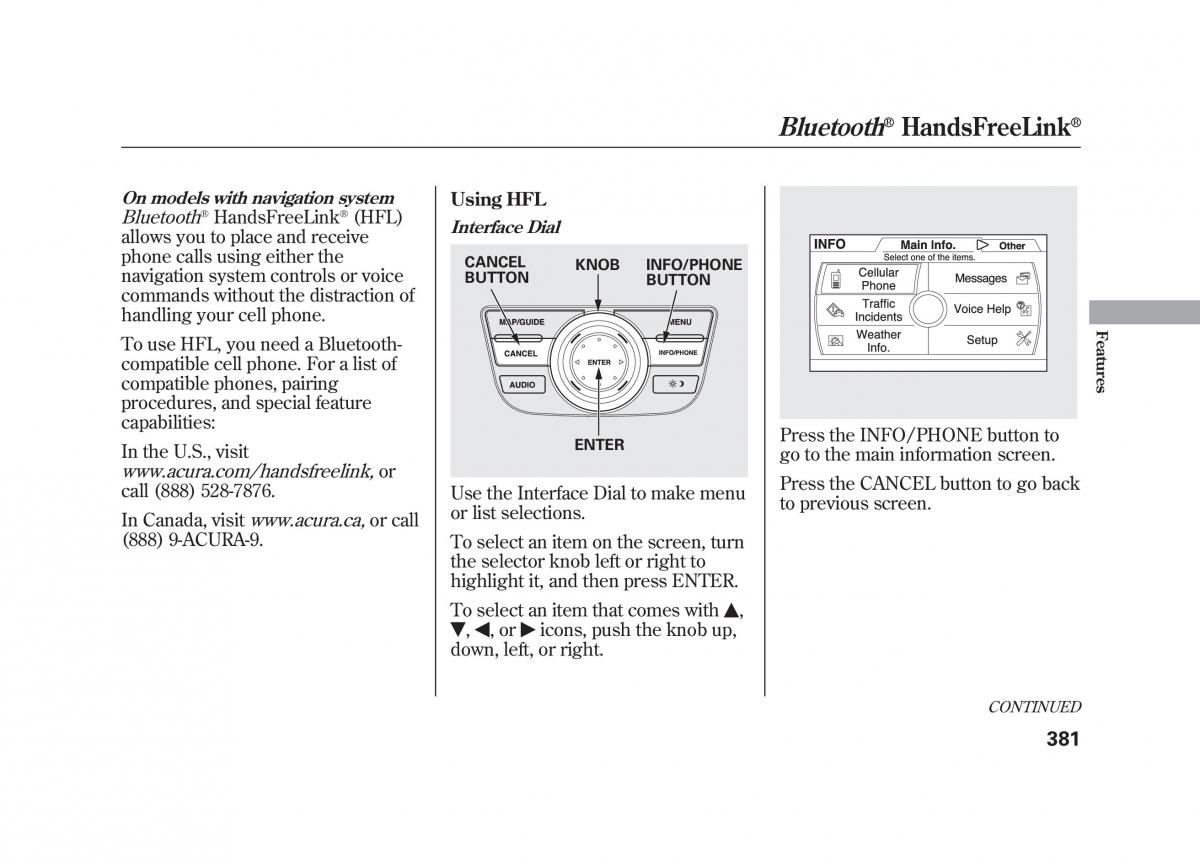 Acura MDX II 2 owners manual / page 388