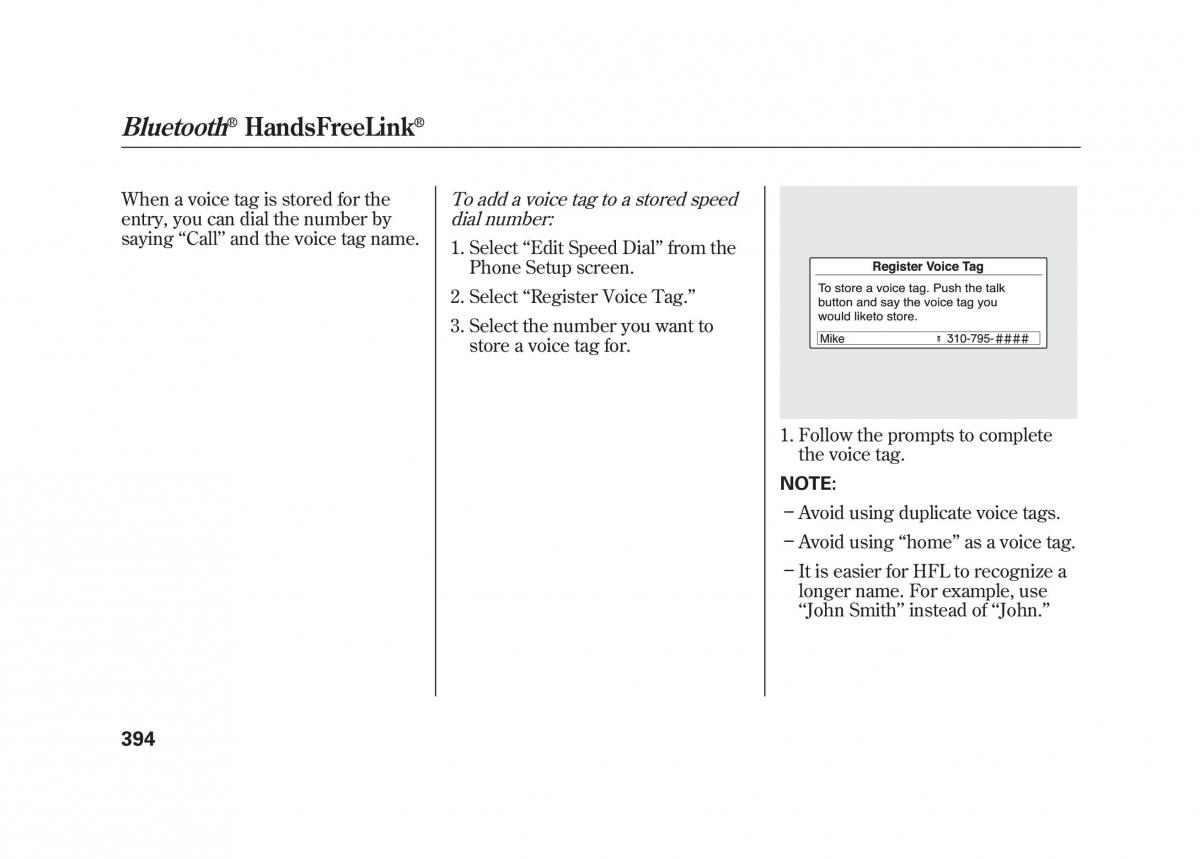 Acura MDX II 2 owners manual / page 401