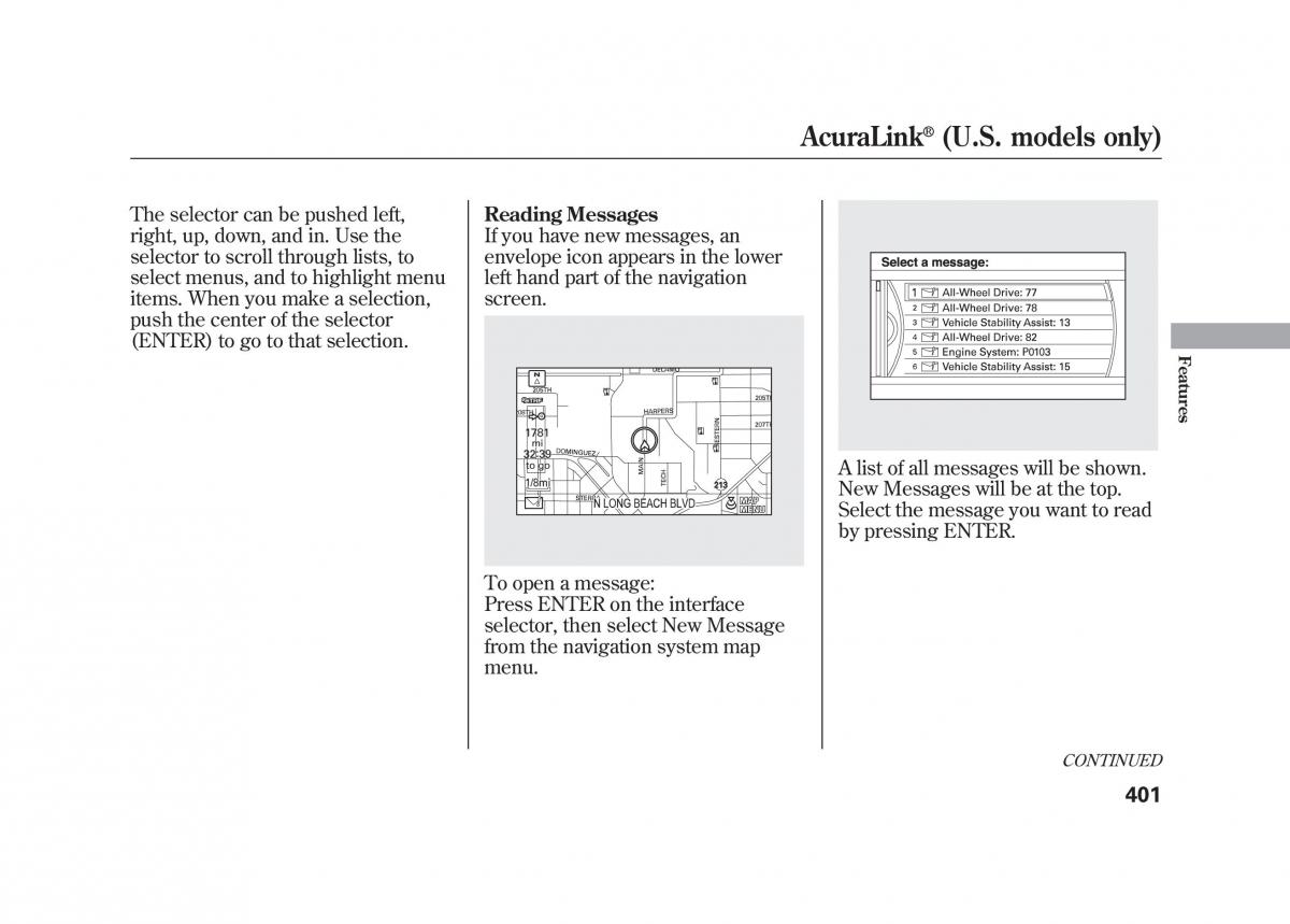 Acura MDX II 2 owners manual / page 408