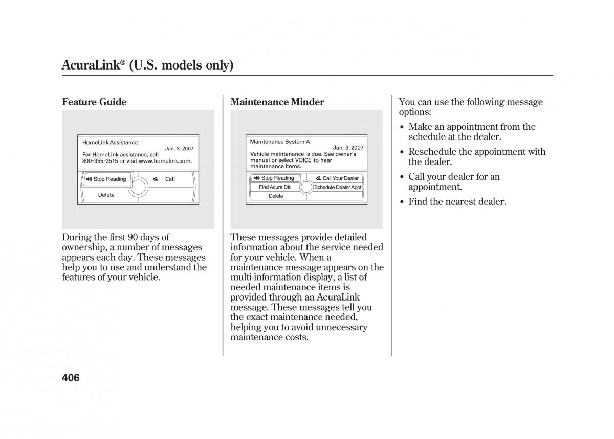 Acura MDX II 2 owners manual / page 413