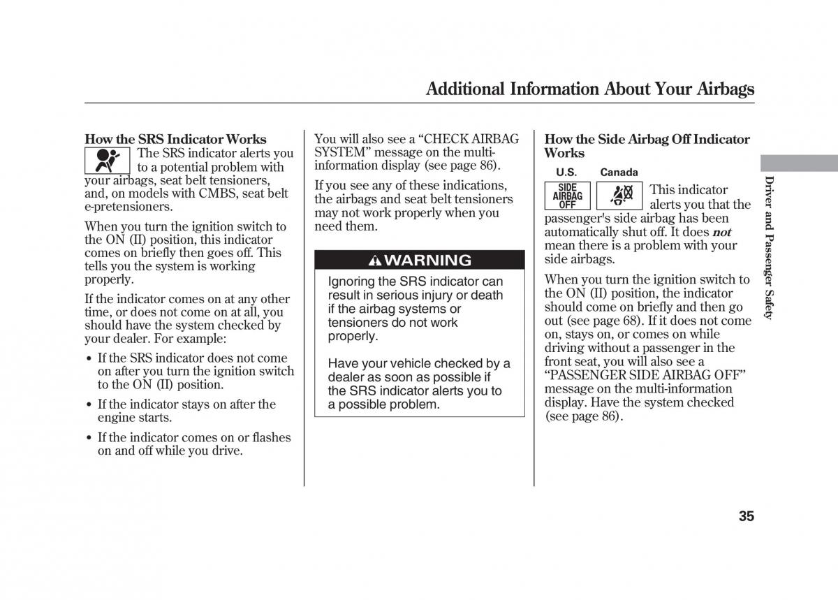 Acura MDX II 2 owners manual / page 42