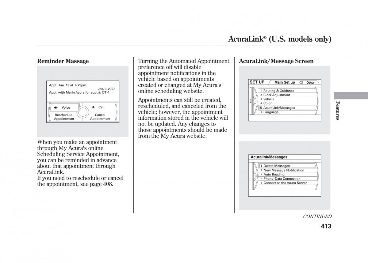 Acura MDX II 2 owners manual / page 420