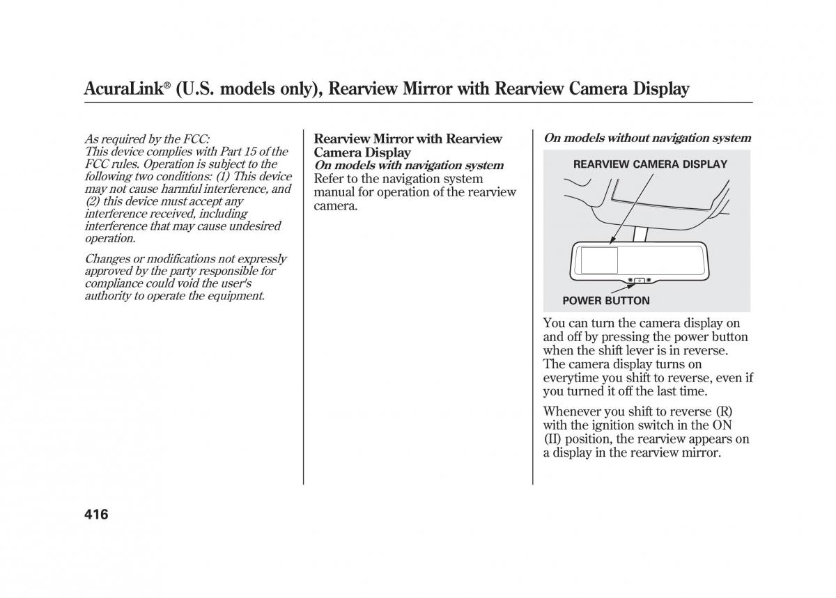 Acura MDX II 2 owners manual / page 423