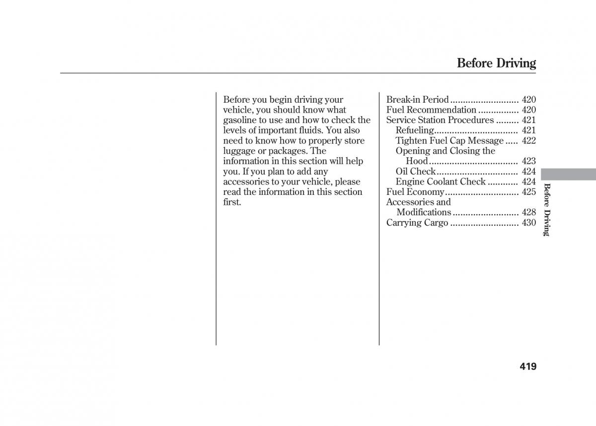 Acura MDX II 2 owners manual / page 426