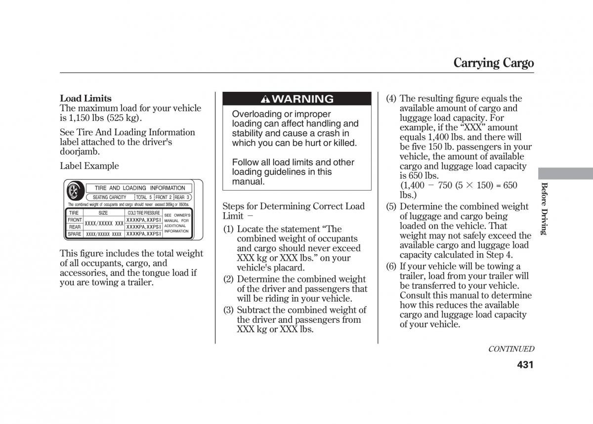 Acura MDX II 2 owners manual / page 438