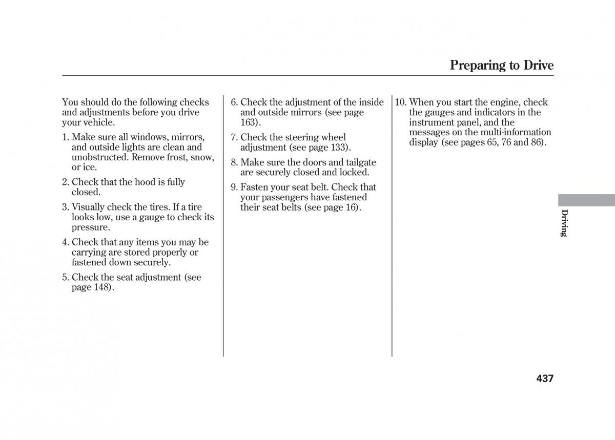 Acura MDX II 2 owners manual / page 444