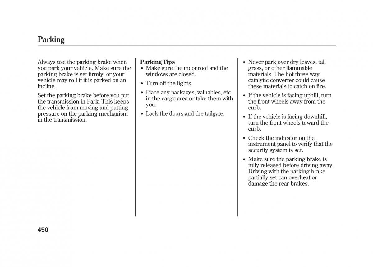 Acura MDX II 2 owners manual / page 457