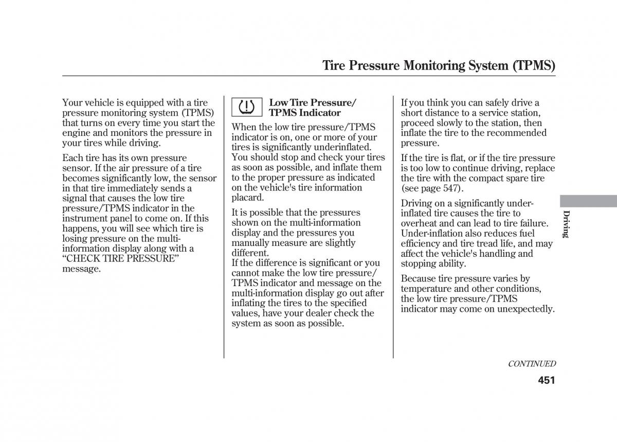 Acura MDX II 2 owners manual / page 458