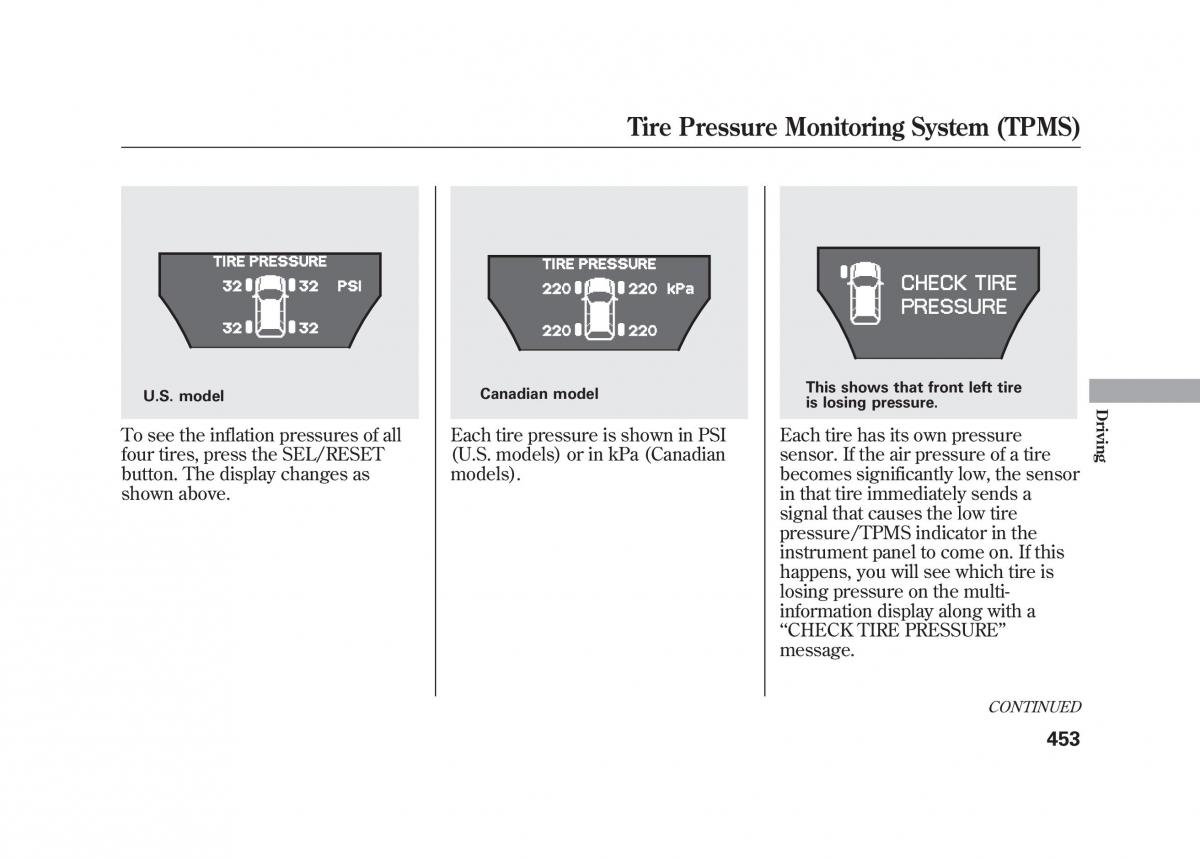 Acura MDX II 2 owners manual / page 460