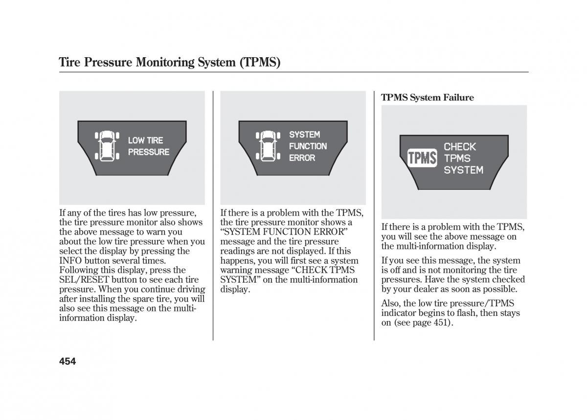 Acura MDX II 2 owners manual / page 461