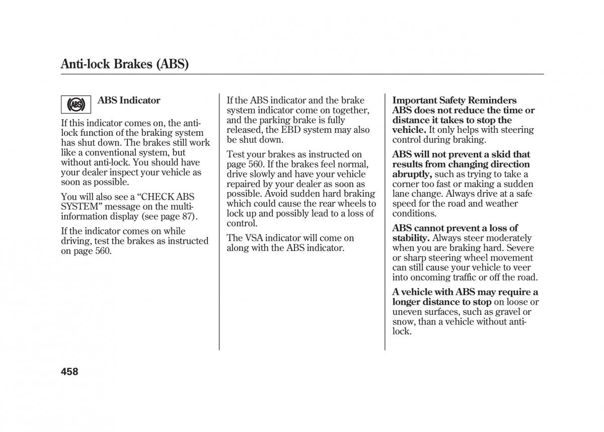 Acura MDX II 2 owners manual / page 465