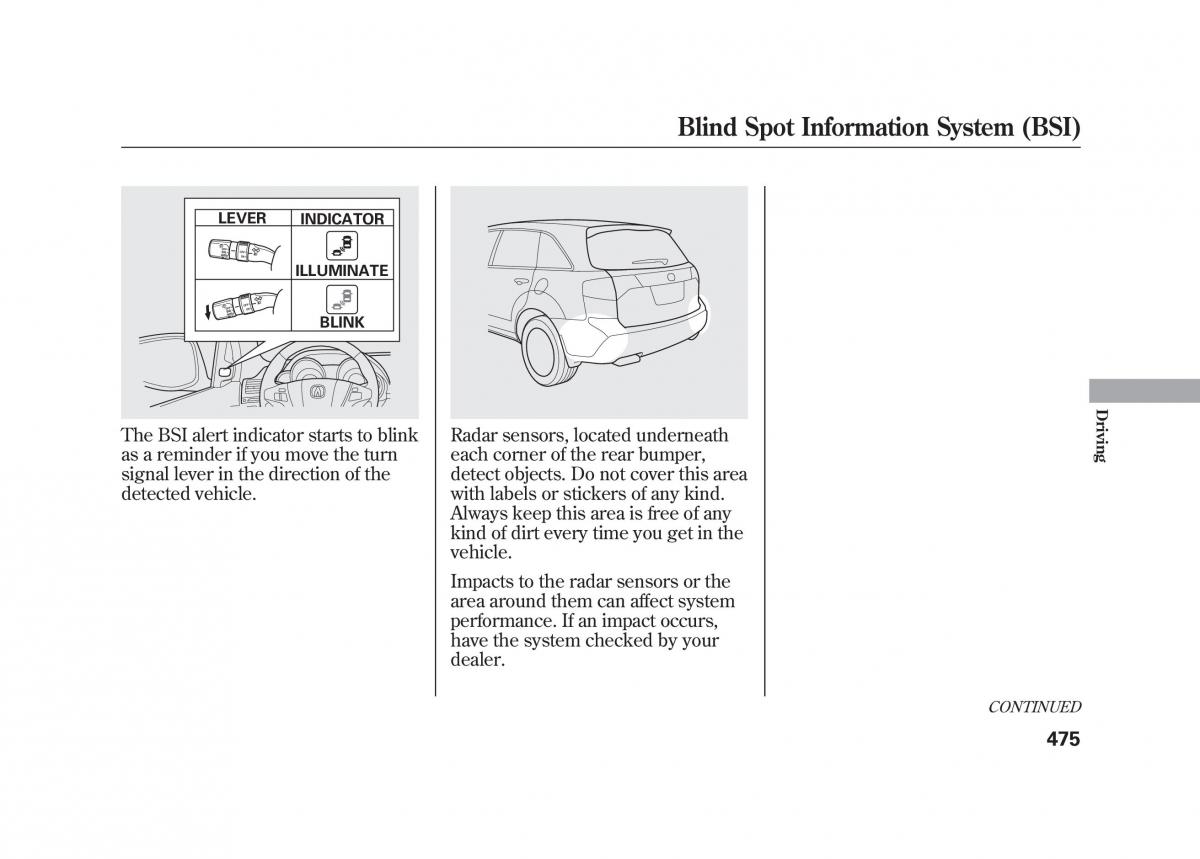 Acura MDX II 2 owners manual / page 482