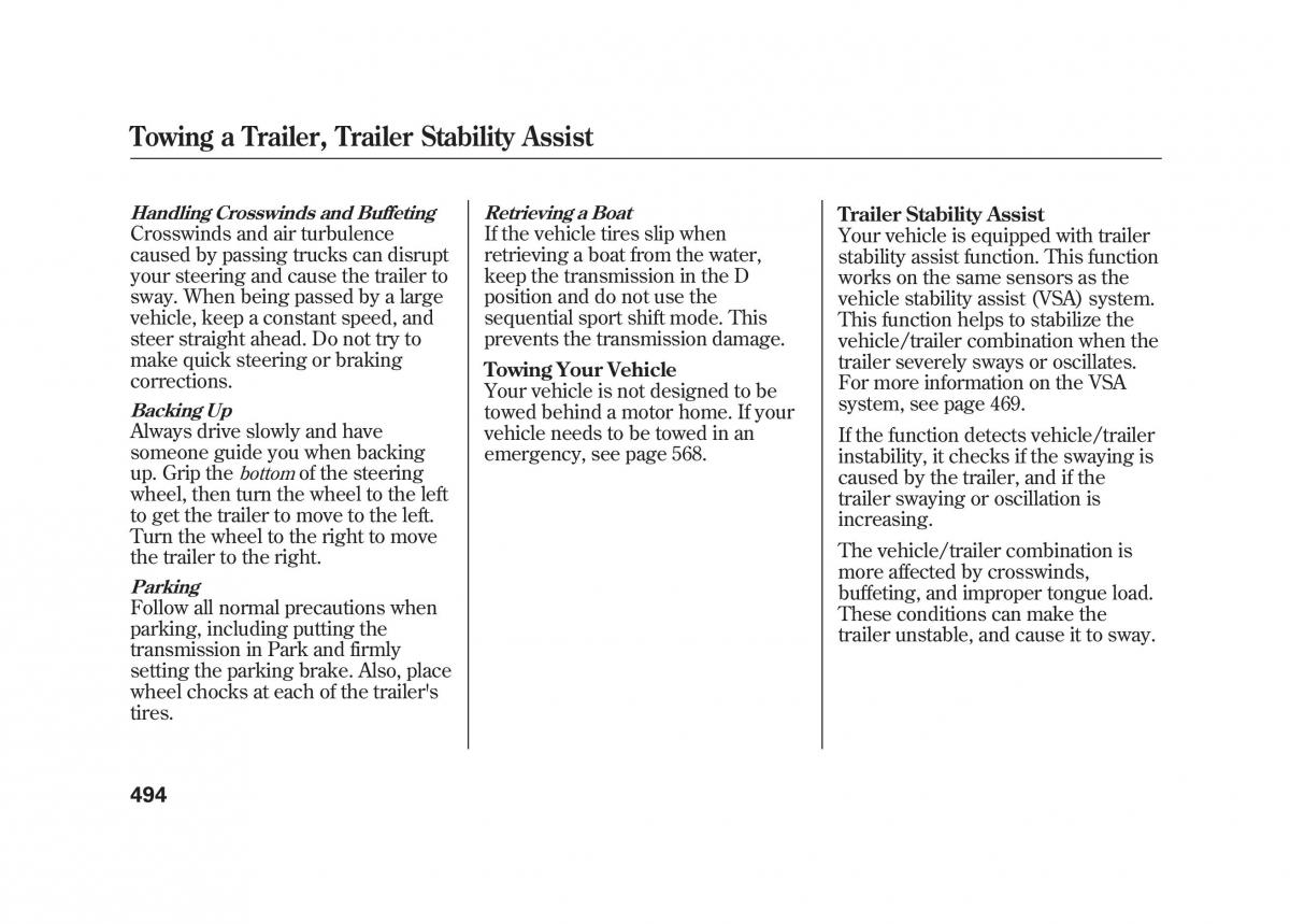 Acura MDX II 2 owners manual / page 501