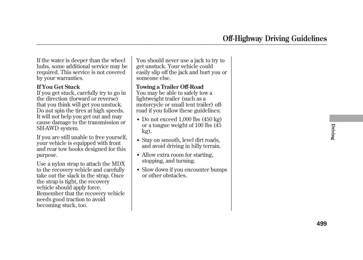 Acura MDX II 2 owners manual / page 506