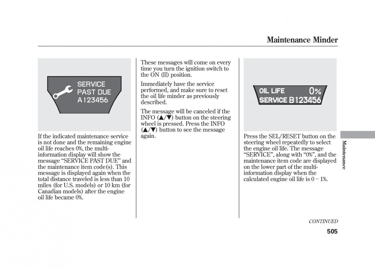 Acura MDX II 2 owners manual / page 512