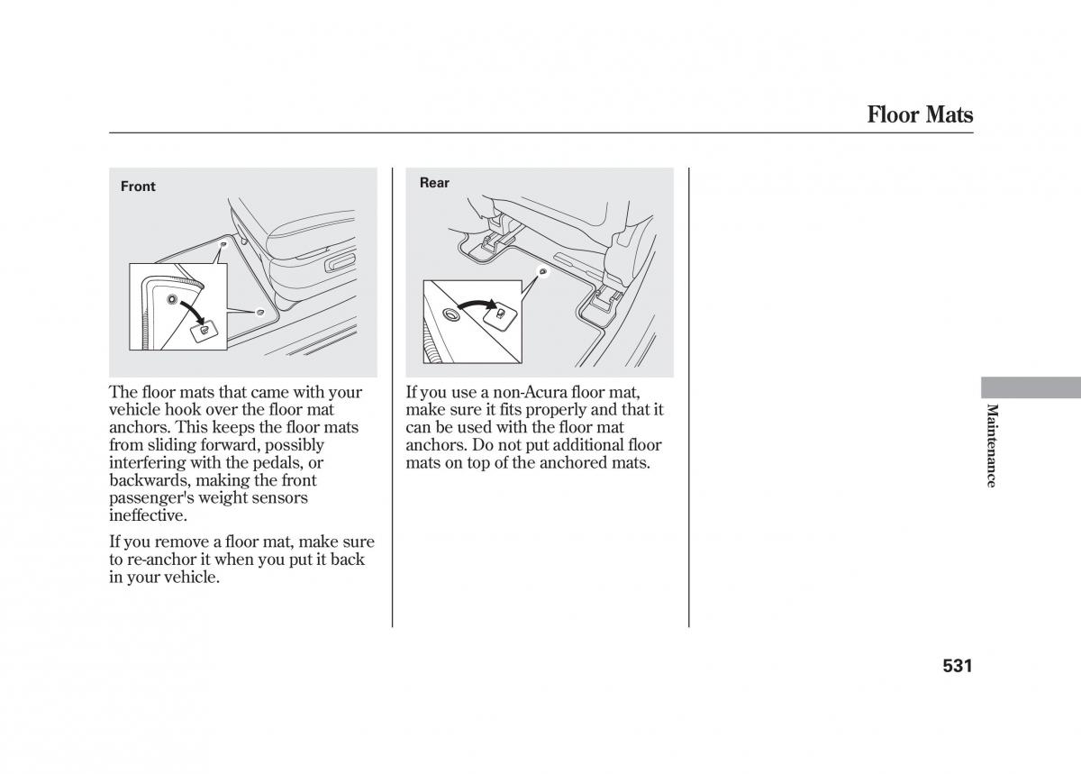 Acura MDX II 2 owners manual / page 538