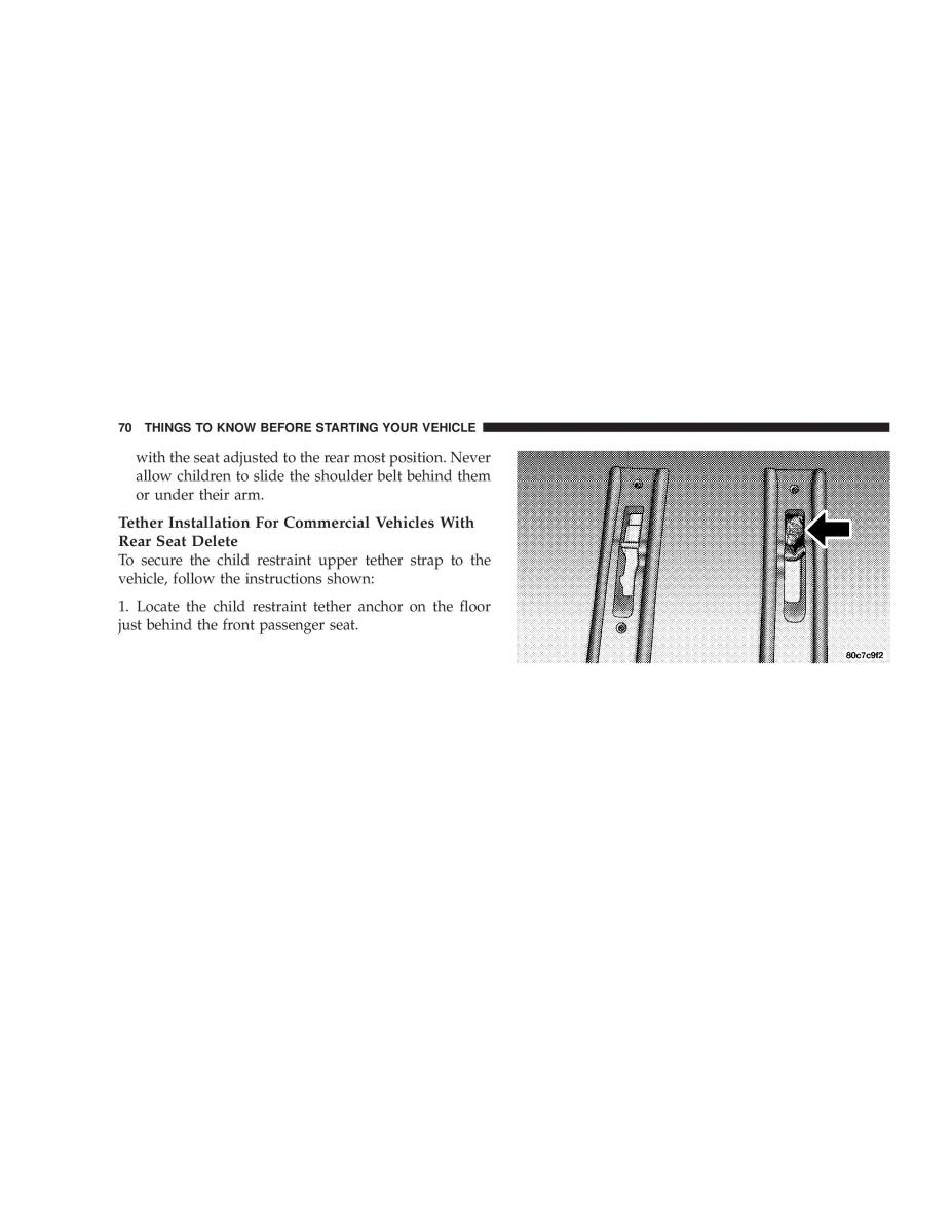 manual  Chrysler Voyager Town and Country Plymouth Voyager owners manual / page 70