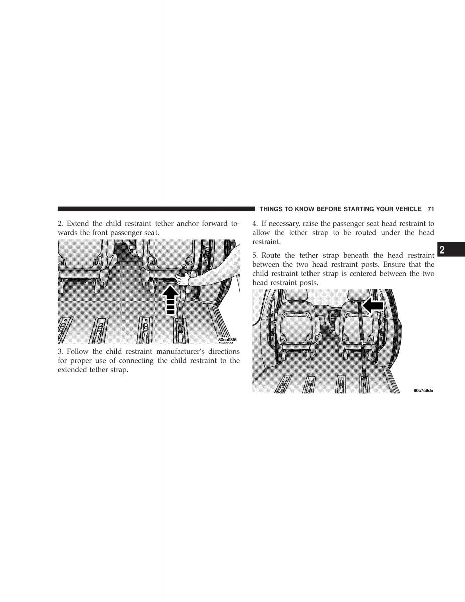 manual  Chrysler Voyager Town and Country Plymouth Voyager owners manual / page 71