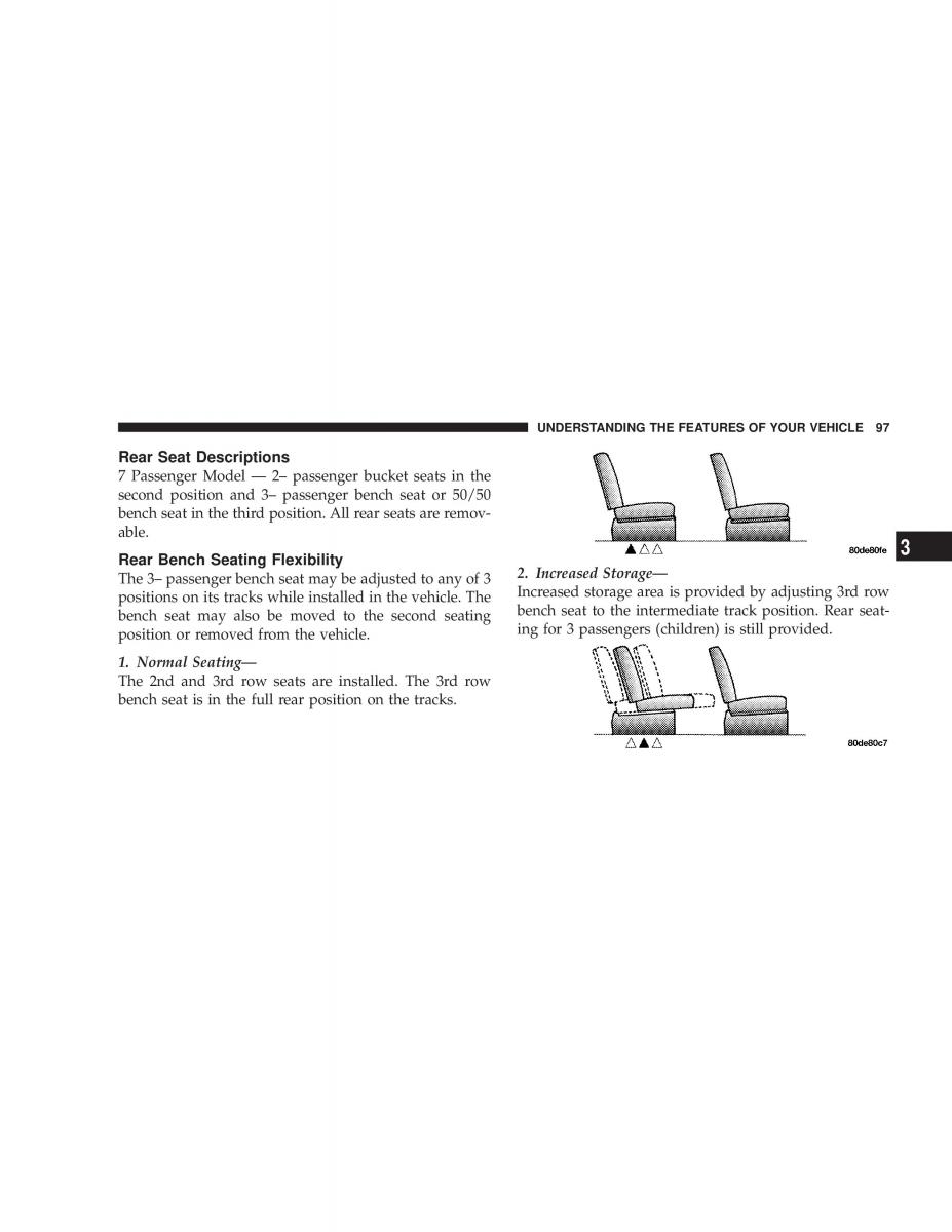 manual  Chrysler Voyager Town and Country Plymouth Voyager owners manual / page 97