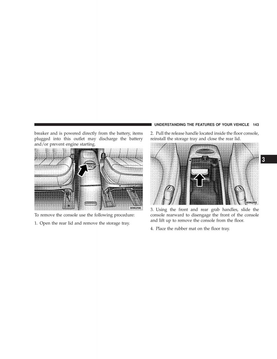 manual  Chrysler Voyager Town and Country Plymouth Voyager owners manual / page 143