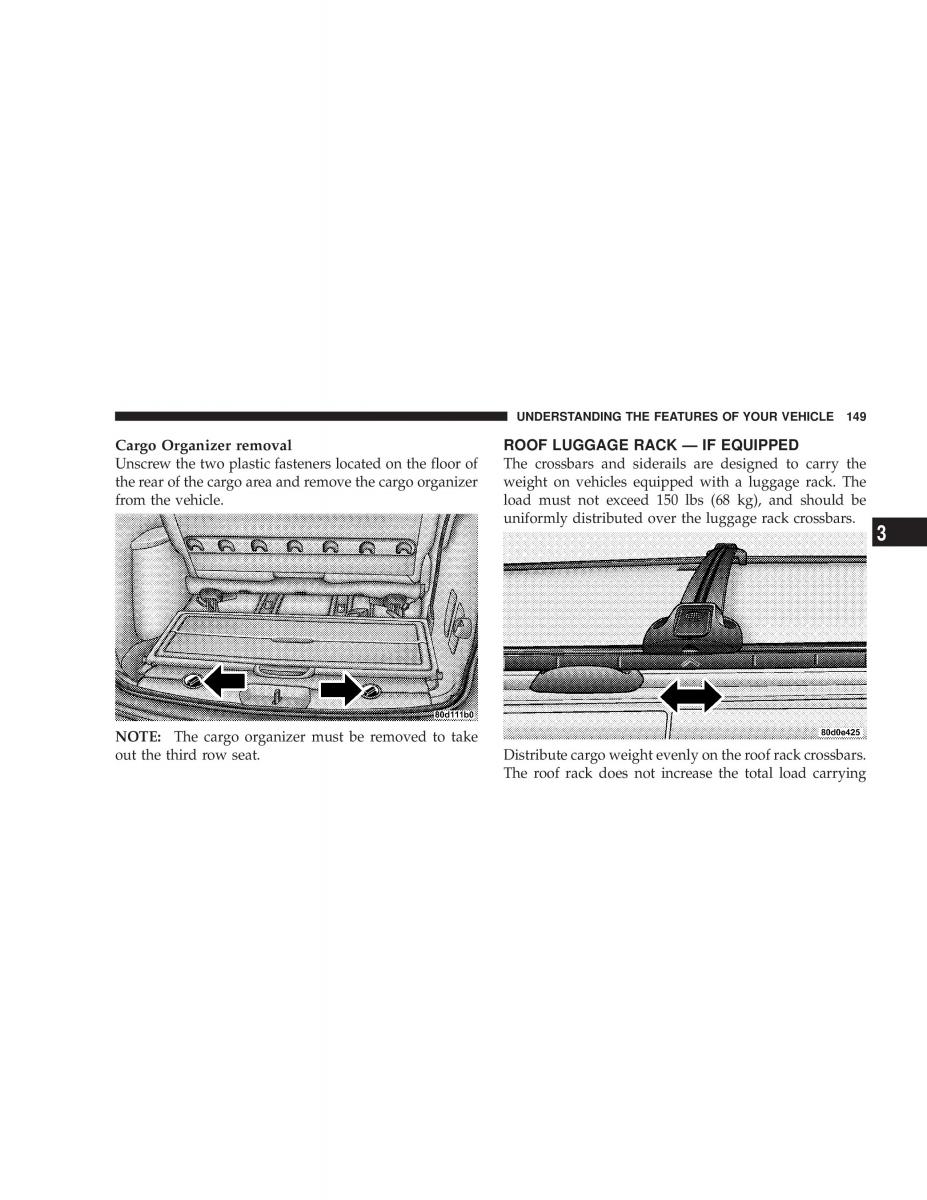 manual  Chrysler Voyager Town and Country Plymouth Voyager owners manual / page 149