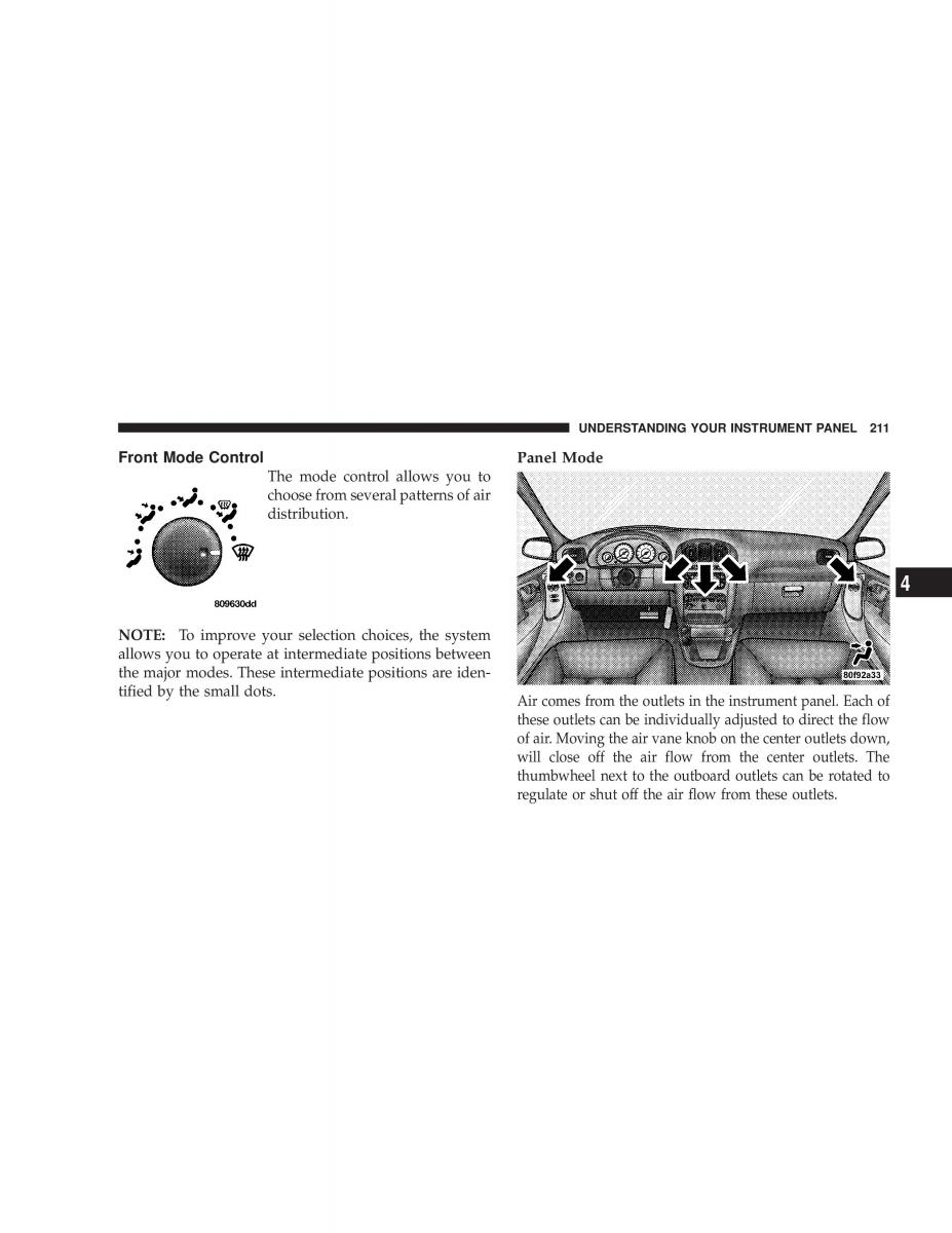 manual  Chrysler Voyager Town and Country Plymouth Voyager owners manual / page 211