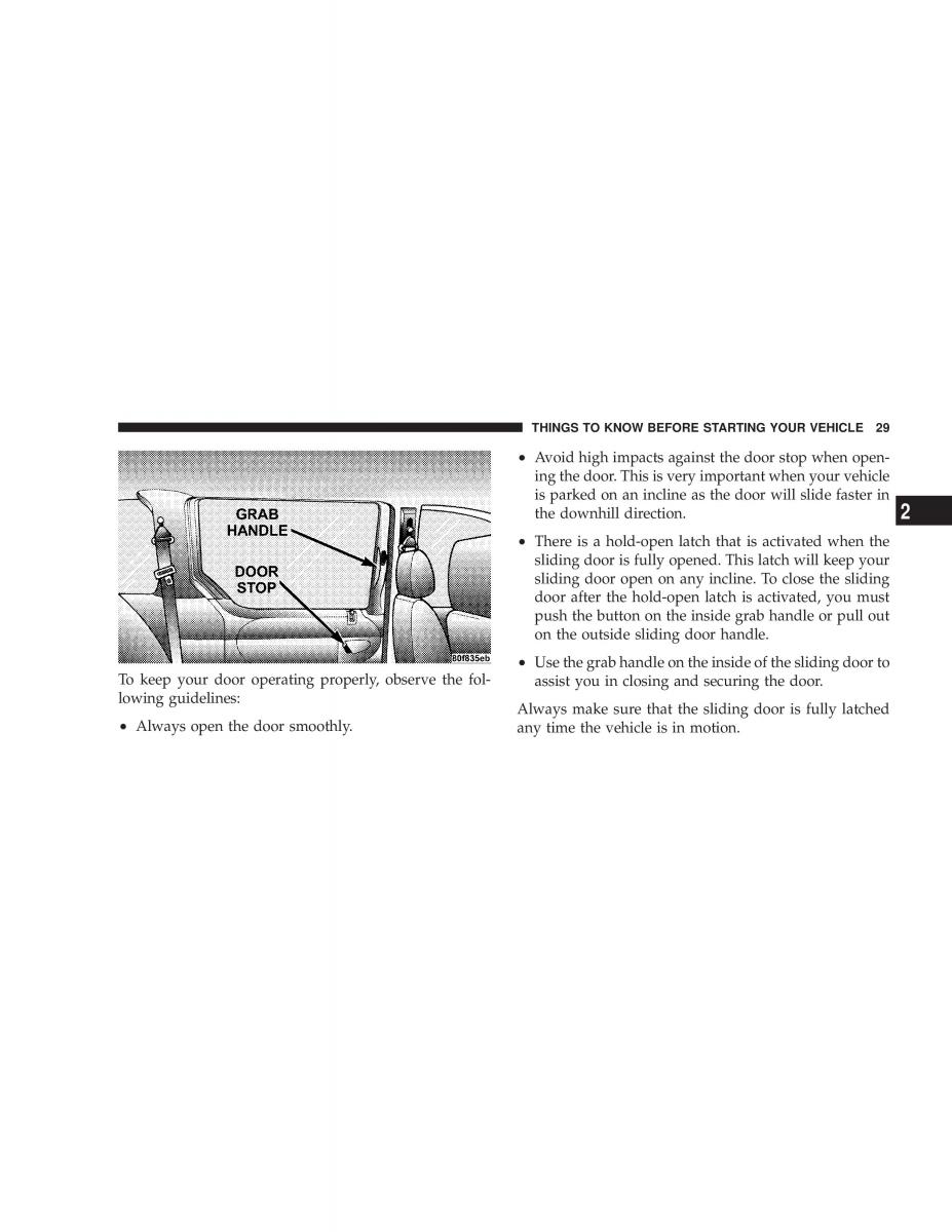 manual  Chrysler Voyager Town and Country Plymouth Voyager owners manual / page 29
