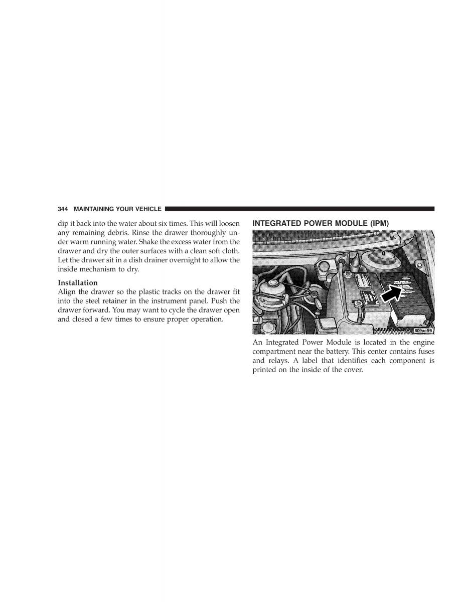 manual chrysler voyager chrysler voyager town and country plymouth voyager owners manual / page 344