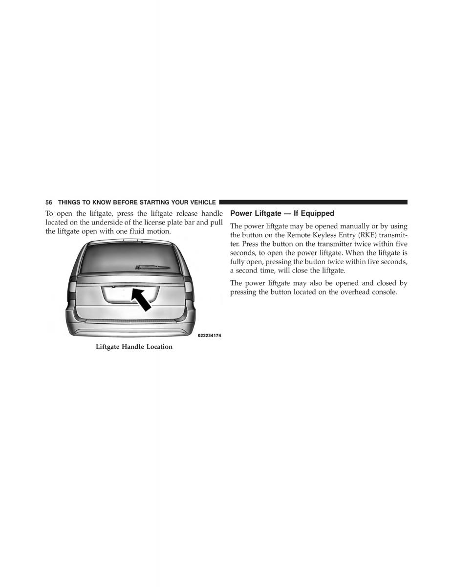 Chrysler Grand Voyager V 5 Town and Country Lancia Voyager owners manual / page 58