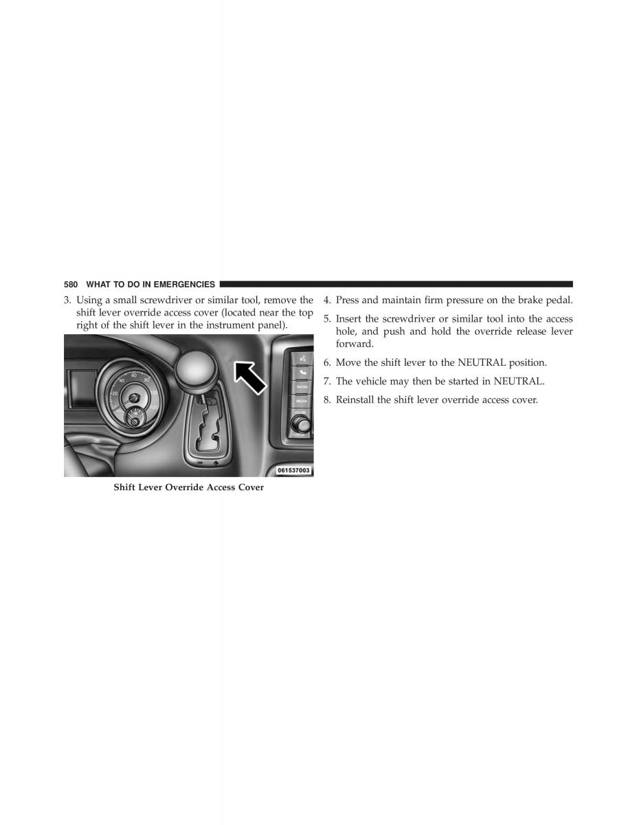 Chrysler Grand Voyager V 5 Town and Country Lancia Voyager owners manual / page 582