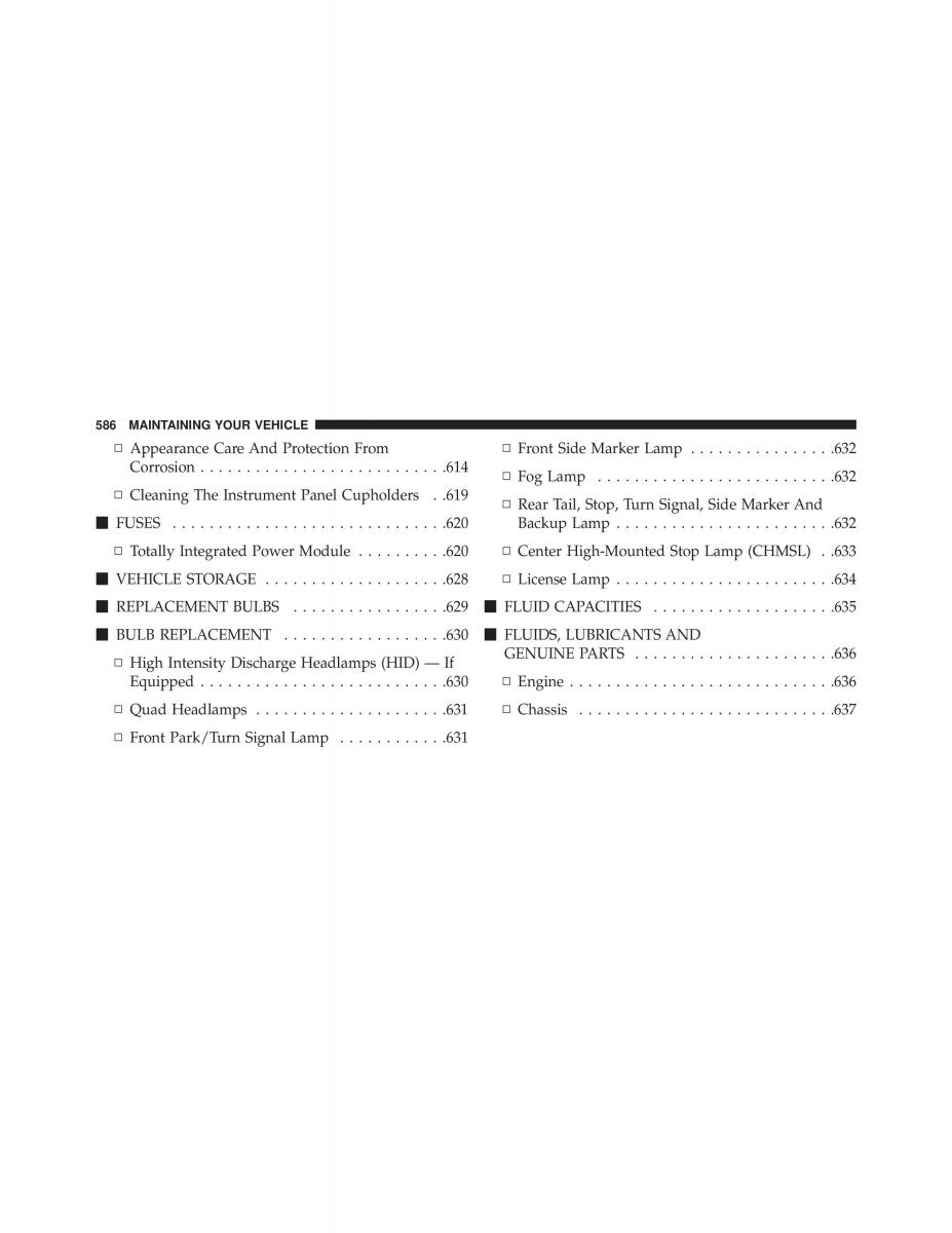 Chrysler Grand Voyager V 5 Town and Country Lancia Voyager owners manual / page 588