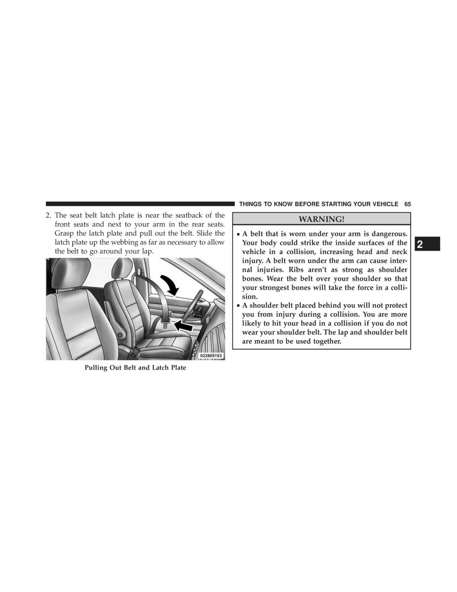 Chrysler Grand Voyager V 5 Town and Country Lancia Voyager owners manual / page 67