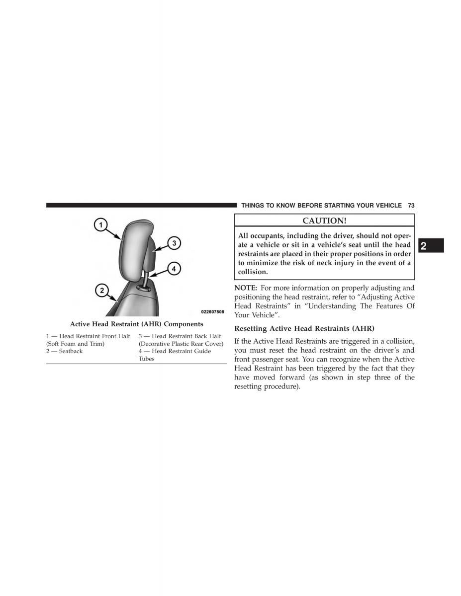 Chrysler Grand Voyager V 5 Town and Country Lancia Voyager owners manual / page 75