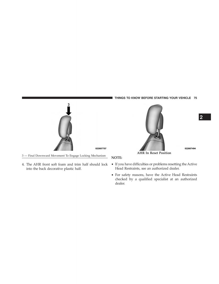 Chrysler Grand Voyager V 5 Town and Country Lancia Voyager owners manual / page 77