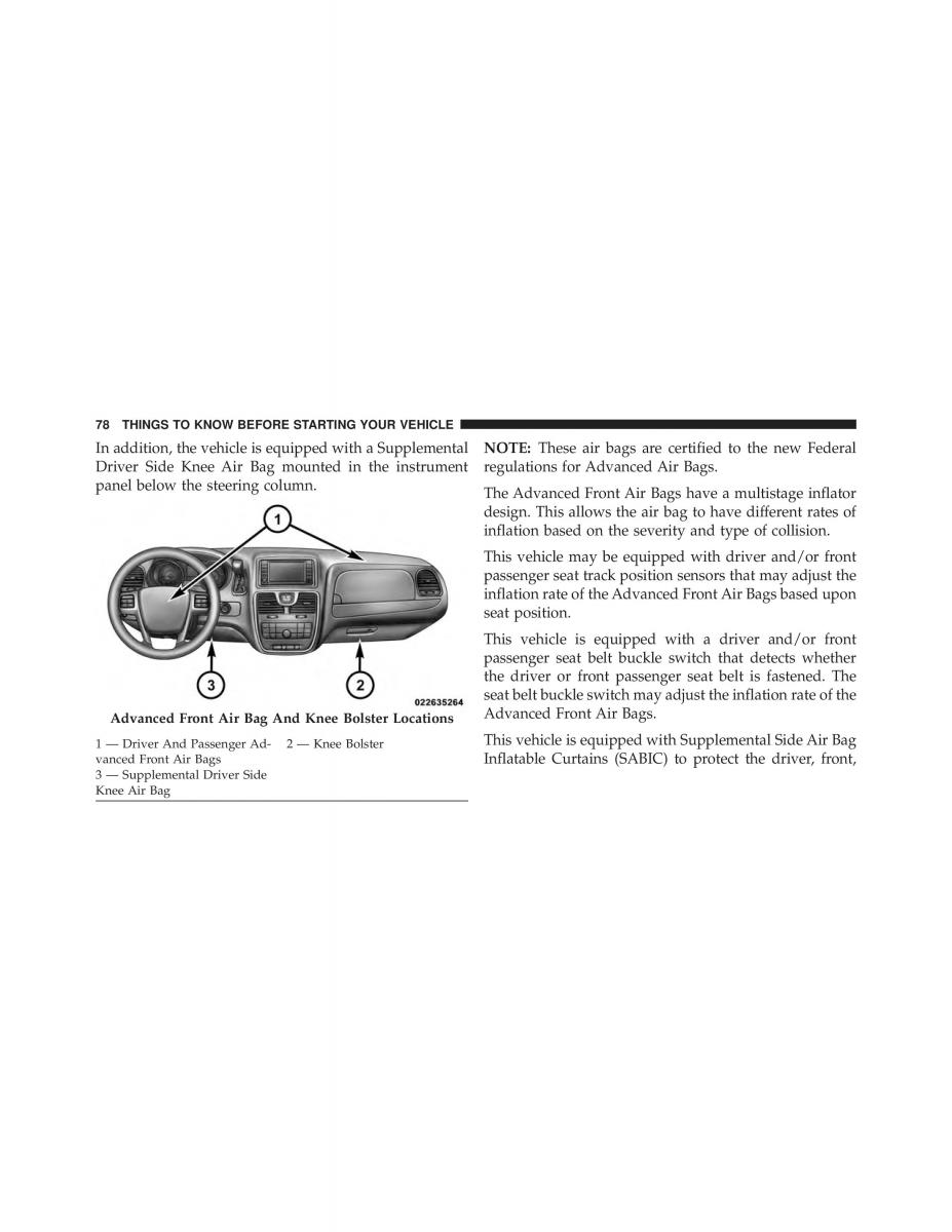 Chrysler Grand Voyager V 5 Town and Country Lancia Voyager owners manual / page 80