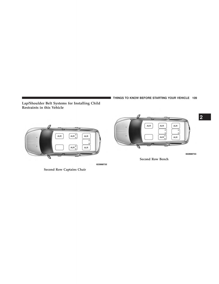 Chrysler Grand Voyager V 5 Town and Country Lancia Voyager owners manual / page 111