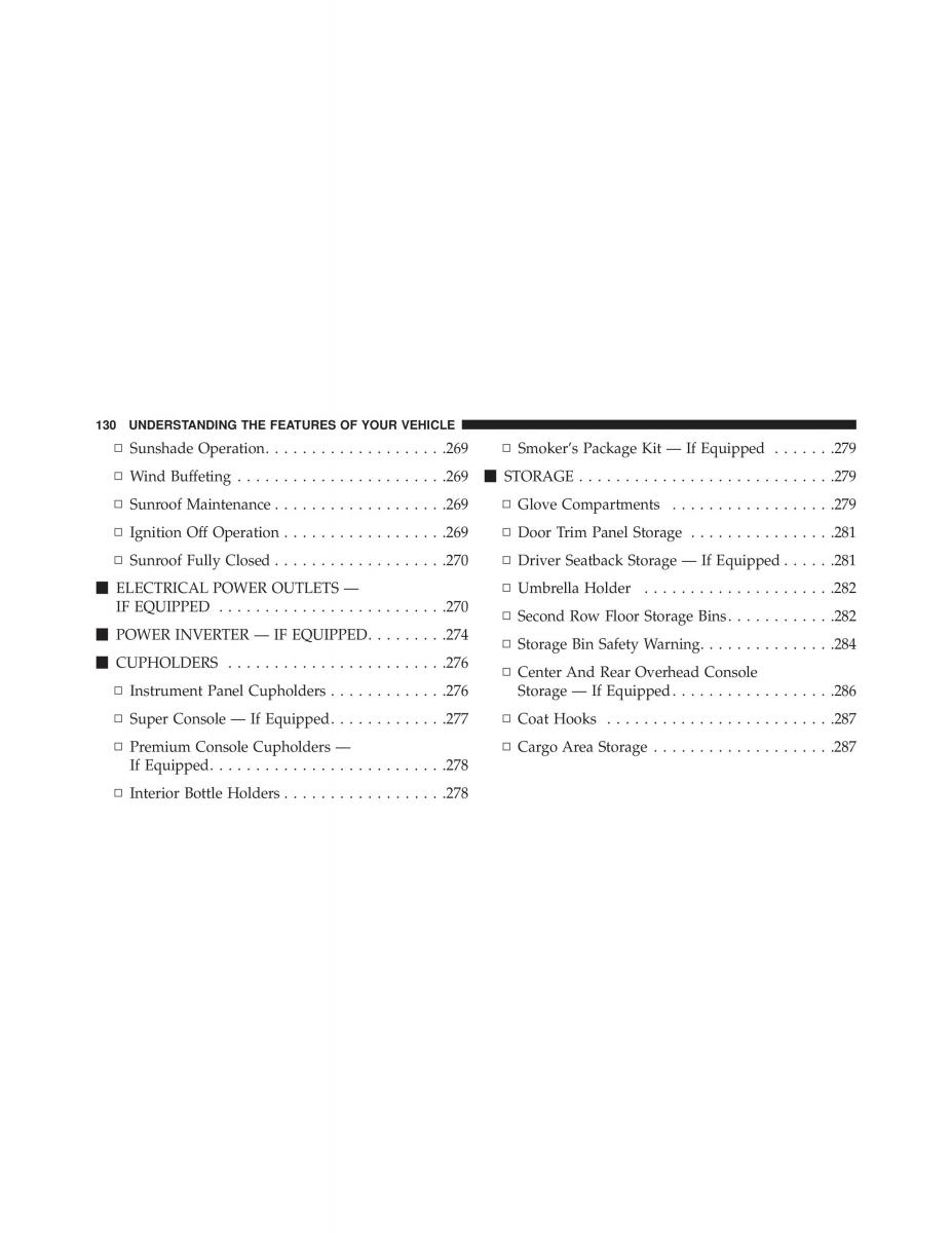 Chrysler Grand Voyager V 5 Town and Country Lancia Voyager owners manual / page 132