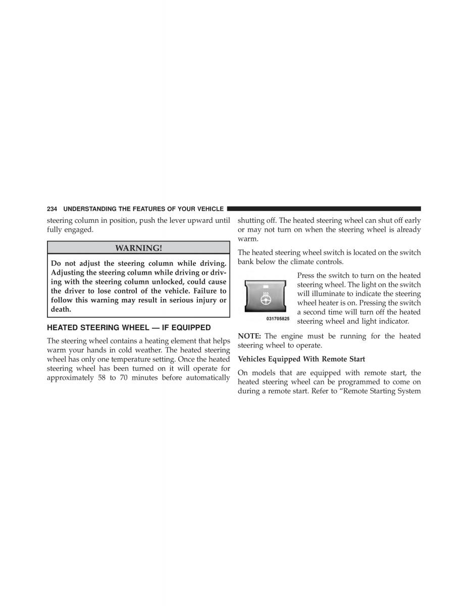 Chrysler Grand Voyager V 5 Town and Country Lancia Voyager owners manual / page 236