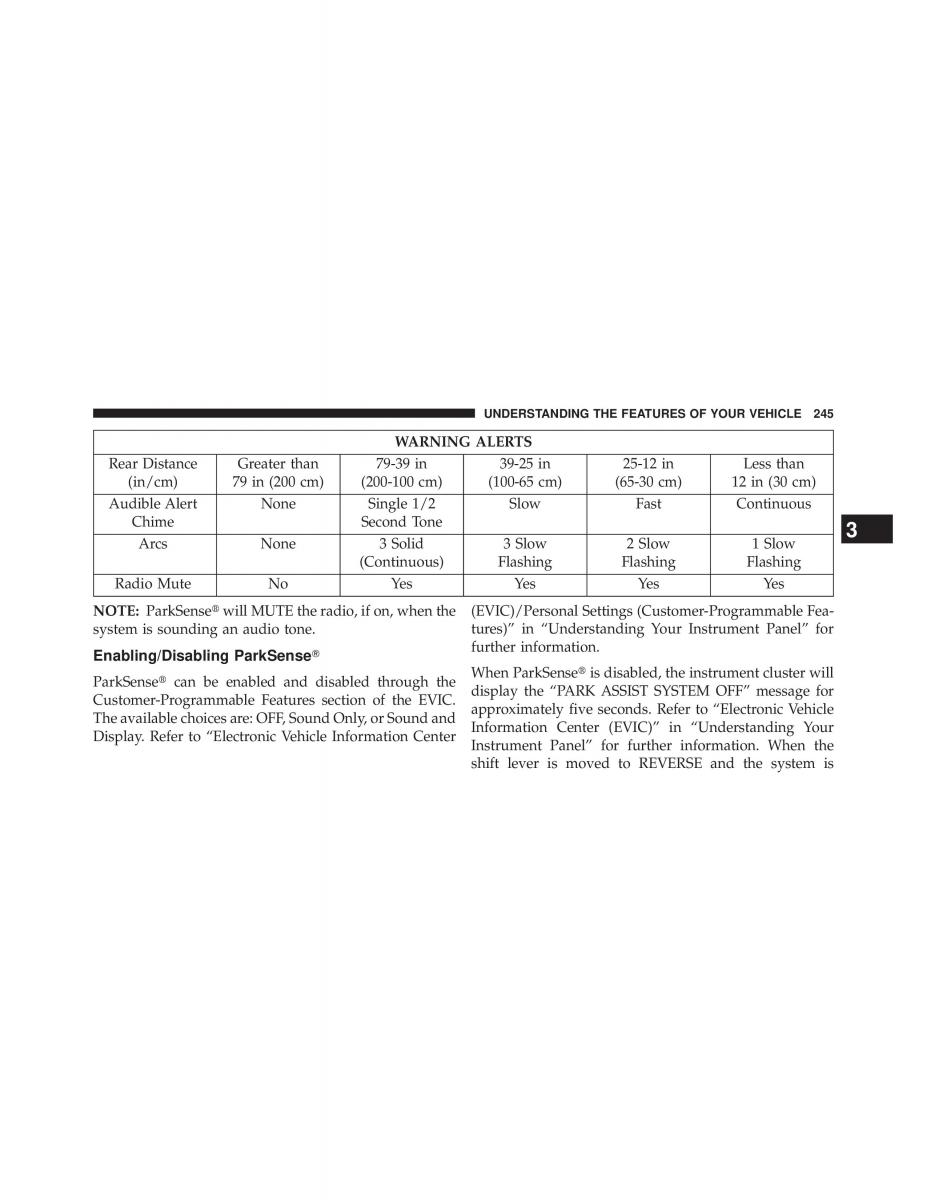 Chrysler Grand Voyager V 5 Town and Country Lancia Voyager owners manual / page 247