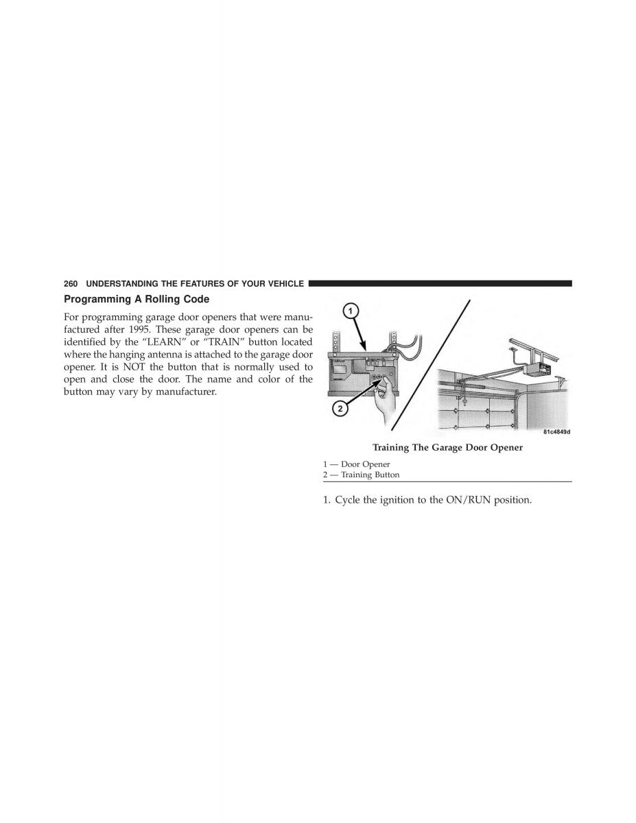 Chrysler Grand Voyager V 5 Town and Country Lancia Voyager owners manual / page 262