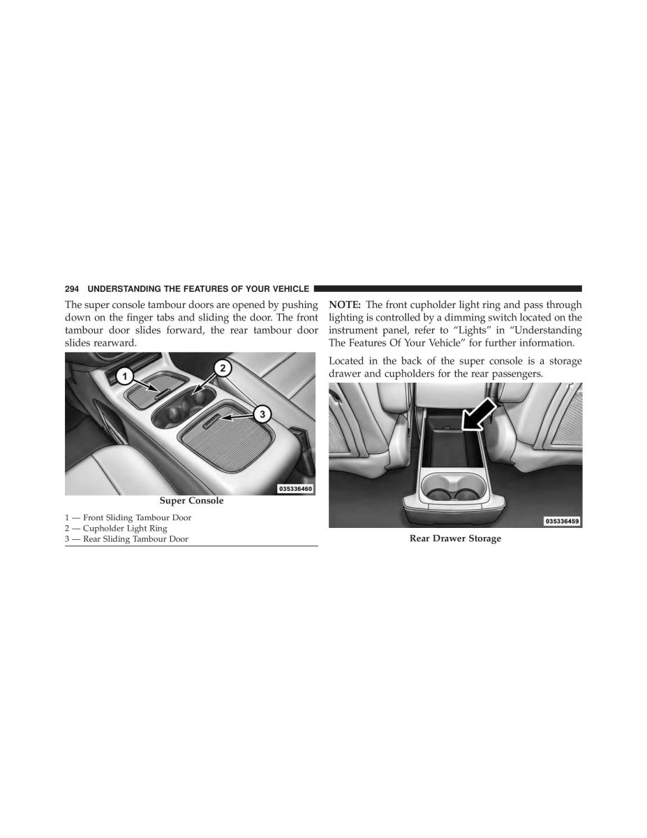 Chrysler Grand Voyager V 5 Town and Country Lancia Voyager owners manual / page 296