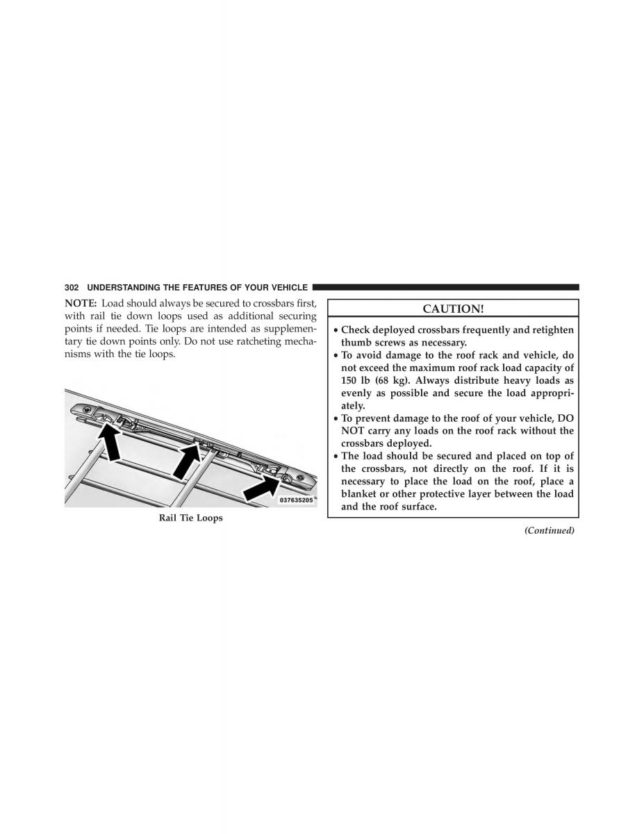 Chrysler Grand Voyager V 5 Town and Country Lancia Voyager owners manual / page 304