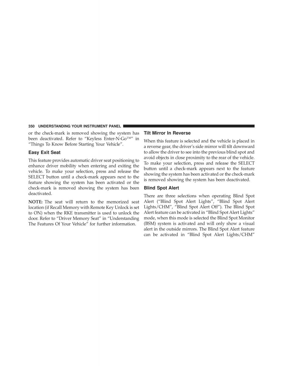 Chrysler Grand Voyager V 5 Town and Country Lancia Voyager owners manual / page 352